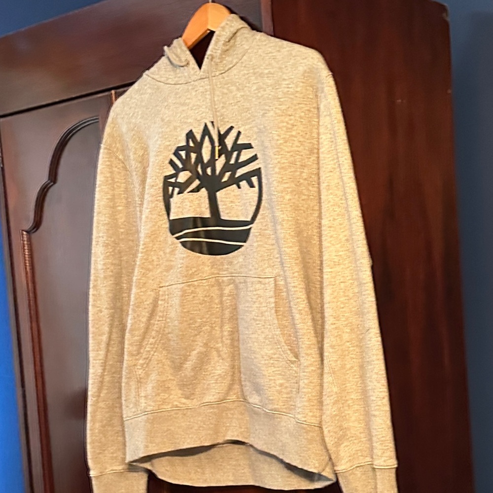 Timberland Gray Hoodie with Logo